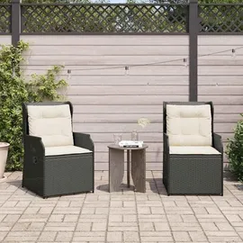 vidaXL Gartenbank 2 pcs  Schwarz