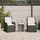 vidaXL Gartenbank 2 pcs  Schwarz