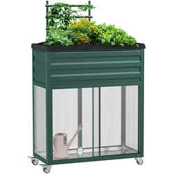 Outsunny - Hochbeet - 85Lx40Wx135Hcm - Grün