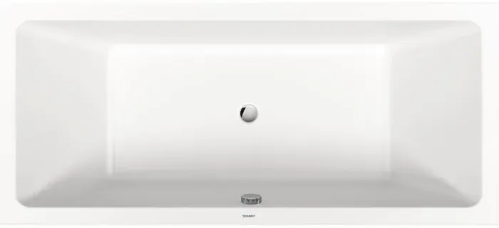 Duravit No.1 Basic Badewanne 700597000000000 rechteckig, 180x80cm, mit zwei Rückenschrägen, weiss