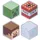 Paladone Minecraft Metall-Untersetzer mit Korkrückseite - Set aus 4 - Steve, Creeper, Diamanterz, TNT Block - Offizielles Geschenk & Deko für Minecraft-Fans