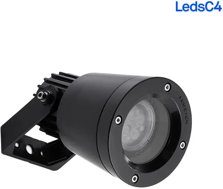 LEDS C4 Strahler IP66 HUBBLE GU10&GU5.3 TECHNOPOLYMER GU10 8W schwarz LEDS-05-9722-05-37