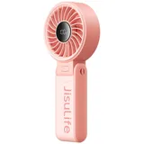 JISULIFE Life7 Handventilator – Stilvoll, 3600mAh, 5 Stufen, Rosa