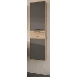 inn.furn Tomaso Hochschrank 37 x 152 cm Grau Holz