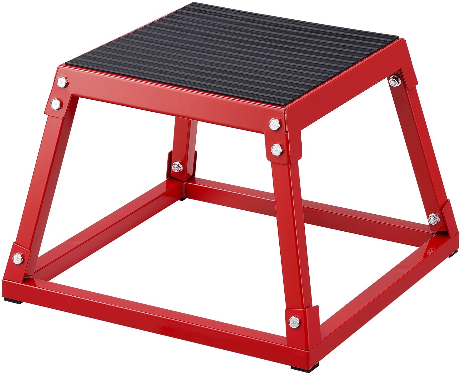 VEVOR Plyometrische Sprungbox, 305 mm Plyo-Box, Plyometrische Plattform Plyobox Rot, Rutschfeste Fitness-Übungs-Step-Up-Box für Heimtraining, Konditions-Krafttraining, Gesäß, Oberschenkel Trainieren