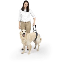 PetSafe CareLift Heckstützgeschirr – Hebehilfe mit Griff und Schultergurt – ideal für Haustier-Mobilität und ältere Hunde – bequemes, atmungsaktives Material – einfach zu verstellen, schwarz, groß