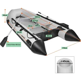 Nemaxx Schlauchboot 380 cm