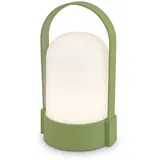 Brilo BRILONER - LED Tischlampe kabellos IP44 mit Touch, dimmbar in Stufen, USB-C, Akku tauschbar, Nachttischlampe, Leselampe, LED Lampe, Campinglampe, Tischleuchte, Akku Lampe, Outdoor, 9x8x15,5 cm, grün