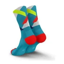 Incylence Ultralight Strikes Laufsocken 35-38 Blau/Rot/Weiß/Türkis