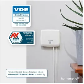 eQ-3 Homematic IP Wandthermostat mit Luftfeuchtigkeitssensor Anthrazit