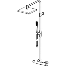 Hansa Aurelia Regenbrause-Duscharmatur 4719 1-strahlig, chrom