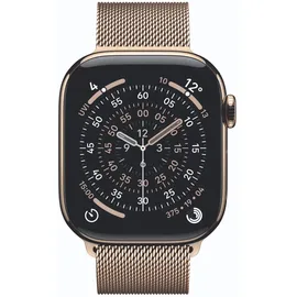 Apple Watch Series 11 GPS + Cellular 42mm Gold Titanium Gold Milanese Loop S/M