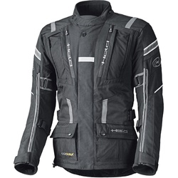 Held Hakuna II wasserdichte Motorrad Textiljacke, schwarz-grau, Größe M für Männer