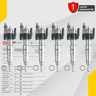 6X Injektor Passt für BMW Benzin 13537565137 / 13537589048-11 Index 11