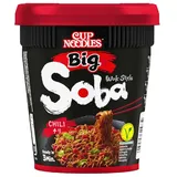 Nissin Soba Nudel Cup, Big Chili 115g Becher