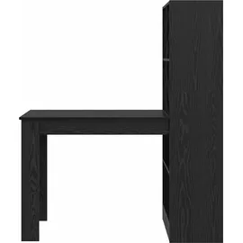 vidaXL Schreibtisch mit Regal Schwarz Eichen-Optik 122 x 67 x 145 cm