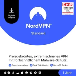 NordVPN, 10 Geräte - 1 Jahr, Download