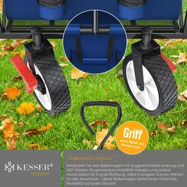 Kesser Bollerwagen faltbar mit Dach blau/navy