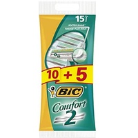 BIC Comfort 2 Einwegrasierer für Männer - 10+5er-Pack