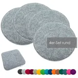 heimtexland Sitzkissen 35 x 35 cm grau 4-tlg.