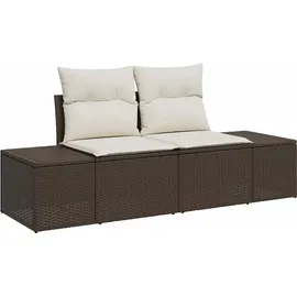 vidaXL Garten-Lounge-Set 6-tlg. braun
