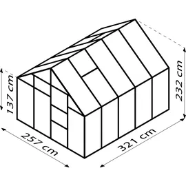 Vitavia Merkur 8300 Alu eloxiert HKP 4 mm 8,3 m2