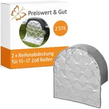 Preiswert & Gut 2x Radabdeckung Wohnmobil, Reifenabdeckung für 15-17 Zoll - Reifenschutzhülle