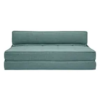 miliboo 2-Sitzer-Schlafsofa graugrüner Stoff KATY
