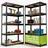 Juskys Lagerregal Basic 2er Set 180x90x40 cm – Metall Schwerlastregal, 10 Böden 1750 kg Grau