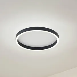 LUCANDE Rotundo LED Deckenleuchte Dim. schwarz, Ø Esszimmer, - Schwarz