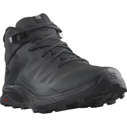 Wanderschuh SALOMON "OUTRISE MID GORE-TEX", Gr. 42, schwarz, Textil, sportlich, Schuhe, wasserdicht