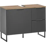 Roller BASIC by Balculina Waschbeckenunterschrank Denver schwarz