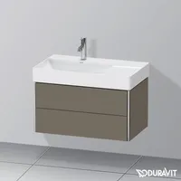 Duravit XSquare Waschtischunterschrank, 2 Auszüge, XS416809090,