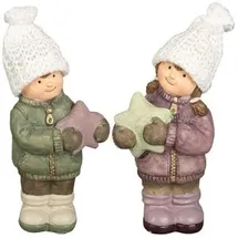 Ideen mit Herz Winterkinder 15 cm mehrfarbig