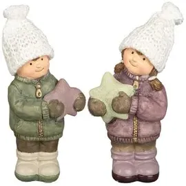 Ideen mit Herz Winterkinder 15 cm mehrfarbig
