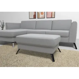 sit&more Hocker SIT & MORE "Olsen", grau (hellgrau), B:89cm H:48cm T:59cm, 100% Polyester, Hocker, Hocker