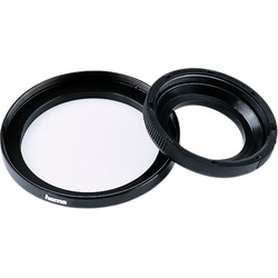 Hama Adapter 58 mm Filter an 49 mm Objektiv (Filterhalter Adapter, 49 mm), Objektivfilter Zubehör, Schwarz