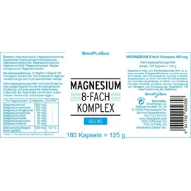 sinoplasan gmbh Magnesium 8fach Komplex Kapseln 180 St.