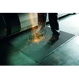 miltex Arbeitsplatzmatte schwer entflammbar 95 x 125 cm grau