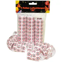 trendcompany VS-205-30 Dekorativer Aufkleber Schwarz, Rot, Weiß 3 Stück(e)