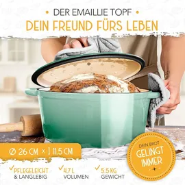 krustenzauber Brotbackform Gusseisen 26 cm