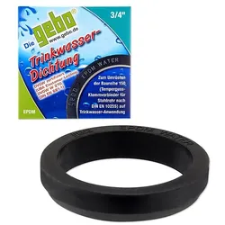 GEBO-Gummiformring 3/4'' aus EPDM - zum Umrüsten auf Trinkwasseranwendung bis 25°C