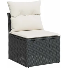 vidaXL Garten-Lounge-Set 9-tlg. schwarz