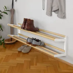 Schuhablage Stixx Wall - zwei Ebenen