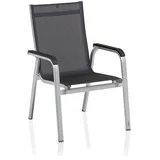 Kettler Basic+ Premium Stapelsessel Aluminium/Outdoorgewebe - Silber