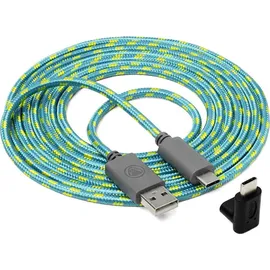 Snakebyte Charge:Cable Ladekabel Türkis/Gelb USB