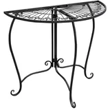 Lex Beistelltisch halbrund Antik, Wandtisch, Metalltisch, Gartentisch