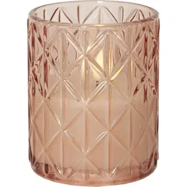 Star Trading LED-Windlicht Flamme Romb 13 cm beige