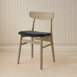 Hammel Furniture Esszimmerstuhl Mosbøl Leder schwarz