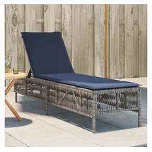 vidaXL Sonnenliege 200 x 55 x 96 cm Grau